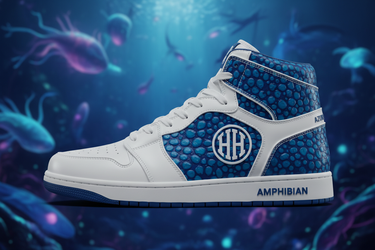 Azure Hue Amphibian High - Azure Blue Skin