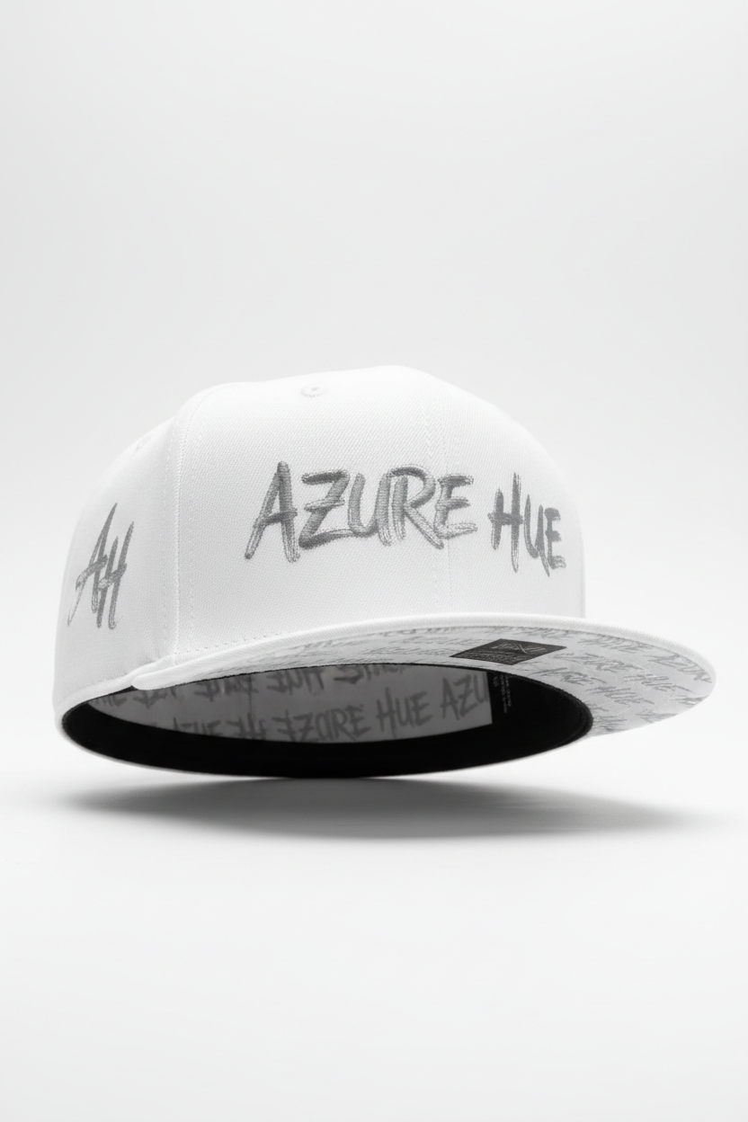 Azure Hue Hat - White