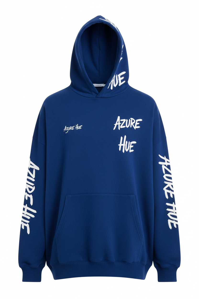 Azure Hue Hoodie - Full Waterbrush Edition, Never Before Seen Streetwear